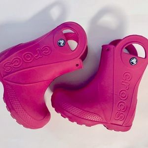 Toddler girls Croc rain boots